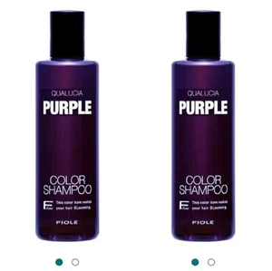 FIOLE Qualucia Color Shampoo Purple 250m x 2 Damage Hair Ca - Picture 1 of 5