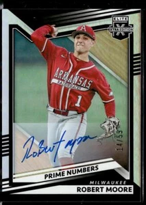 2022 Panini Elite Extra Edition #72 Robert Moore Numeri Prime Firme B #/59 - Foto 1 di 2