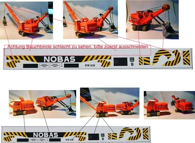 MARKENLOS Decal für DDR ESPEWE UB 80 Bagger 1:87