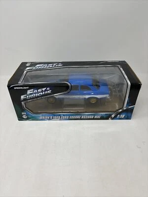 1:18 Brian's 1974 Ford Escort RS2000 MKI Fast & Furious Greenlight MK1 Model Car - Image 1 of 4