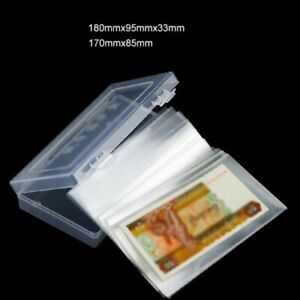 Robuste Kunststoff Geld Schutz Taschen 100 Stck. mit bequemer Aufbewahrungsbox