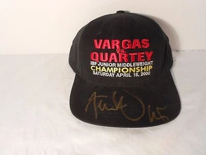 AUTOGRAPHED  FERNANDO VARGAS vs. IKE QURTEY On-Site Boxing Hat - April 15, 2000  - Picture 1 of 3