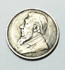 1896 South Africa 1 Shilling World Silver Coin