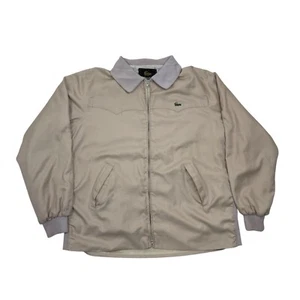 Vintage Lacoste Alligator Windbreaker Jacket Wind Rain Resistant Sz XL Hong Kong - Picture 1 of 10