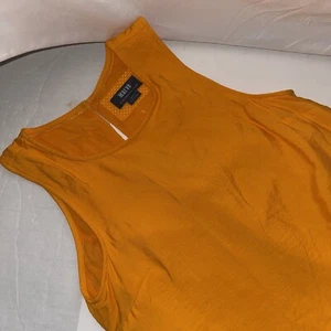 Maeve By Anthropologie Orange Ruffled Tiered Sleeveless Maxi Boho Dress Size XS - Picture 1 of 7