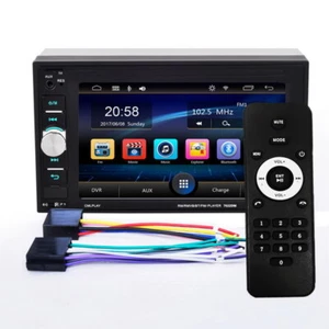 6.2" 2 Din Bluetooth Car Stereo Radio In-Dash Touch Screen Mirrorlink MP5 Player - Picture 1 of 14