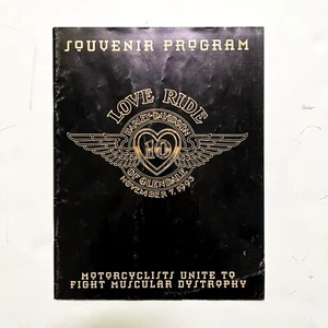 Harley Davidson Love Ride Program 10 años Glendale vintage 7 de noviembre 1993 - Imagen 1 de 8