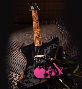 [ AVAILABLE NOW ] AXN Guitars SuperStar M3 w/ Flame Maple Skull Art Guitar - Picture 1 of 14