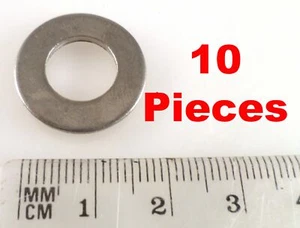 Stainless Steel A2 Plain Washer 2mm Thick M10 10 Pieces EB6C-3F - Picture 1 of 2