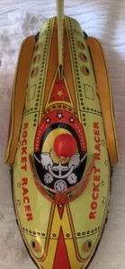 8" TIN ROCKET RACER FRICTION POWER SCHYLLING 2001 (As Seen In Baby Einstein” - Picture 1 of 3