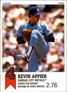 1991 Panini Canadian Top 15 Baseball Card #72 Kevin Appier