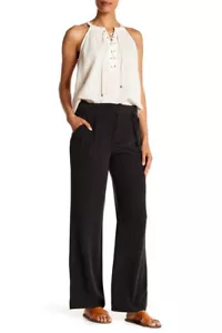 Nuevos con etiquetas Pantalones de Seda Joie Cove en Negro Carbón - Talla 8 #NA360 - Imagen 1 de 5