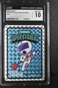 VeeFriends - Heart Trooper - Super Pegatina - Viper /55 - Calificado 10 - Imagen 1 de 2