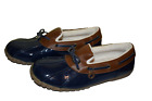 Sporto Women?Sthe Original Duck Shoes Patty Navy Brown Size 8.5M