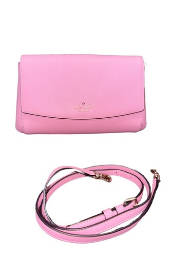 Tracolla Kate Spade Laurel Way in pelle rosa saffiano