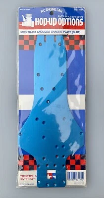Rare, Tamiya TR-15T Anodized Chassis Plate (Blue) (#53179) - Image 1 of 2