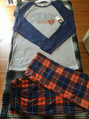 NFL Team Apparel Chicago Bears Men's Sleepwear Pajama set size L pants n shirt Cover