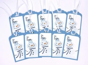 Stampin’ Up! Christmas Gift Tags Snowman Gift Tags Handmade Gift Tags - Picture 1 of 1