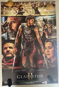 Gladiator II Poster, S/N mit COA - unbenutzt, 12 Unterschriften - Bild 1 von 18