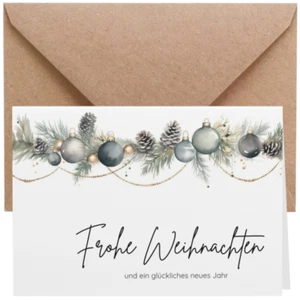ZETTMANN® 20er Premium Weihnachtskarten mit Umschlag Set - Weihnachtskarten NEU - Bild 1 von 7
