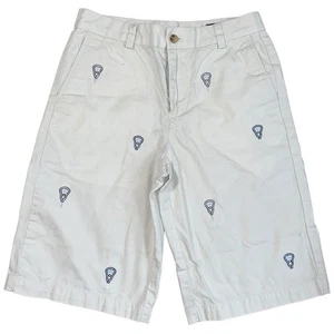 Vineyard Vines Boy’s Size 16 Tan Khaki Embroidered Lacrosse LAX Sticks Shorts - Picture 1 of 6