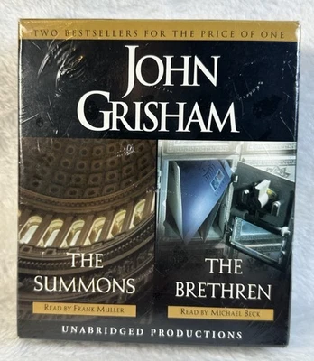 SEALED The Summons / The Brethren John Grisham (18 Disc CD Audiobook, 2002) NEW - Image 1 of 4