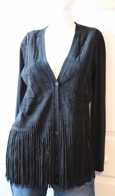 Ralph Lauren Purple Label Collection Lamb Suede Jacket Fringe Leather Italy 2.7K - Image 1 of 4