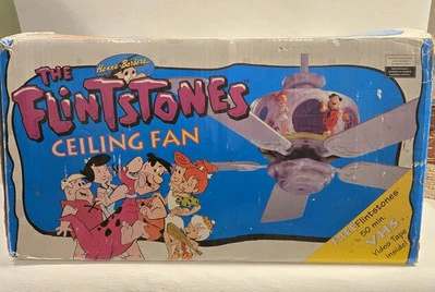 42" THE FLINTSTONES CEILING FAN  1994  Madison Avenue/  Used / Brand New / Open  - Image 1 of 4