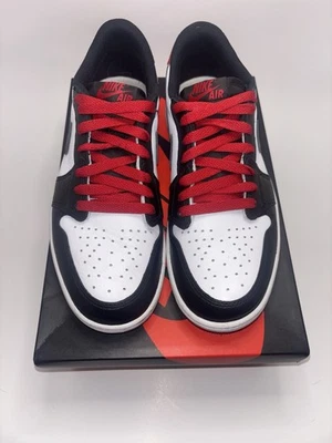 Talla 8.5- Air Jordan 1 Retro OG Puntera Baja Negra seminuevo/usado 4x ¡Envío Rápido! Foto 1 de 4