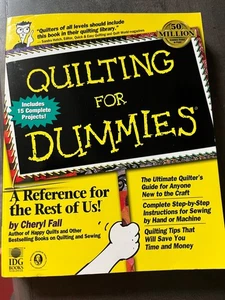 Quilting For Dummies Large Paperback Book Like New - Picture 1 of 1
