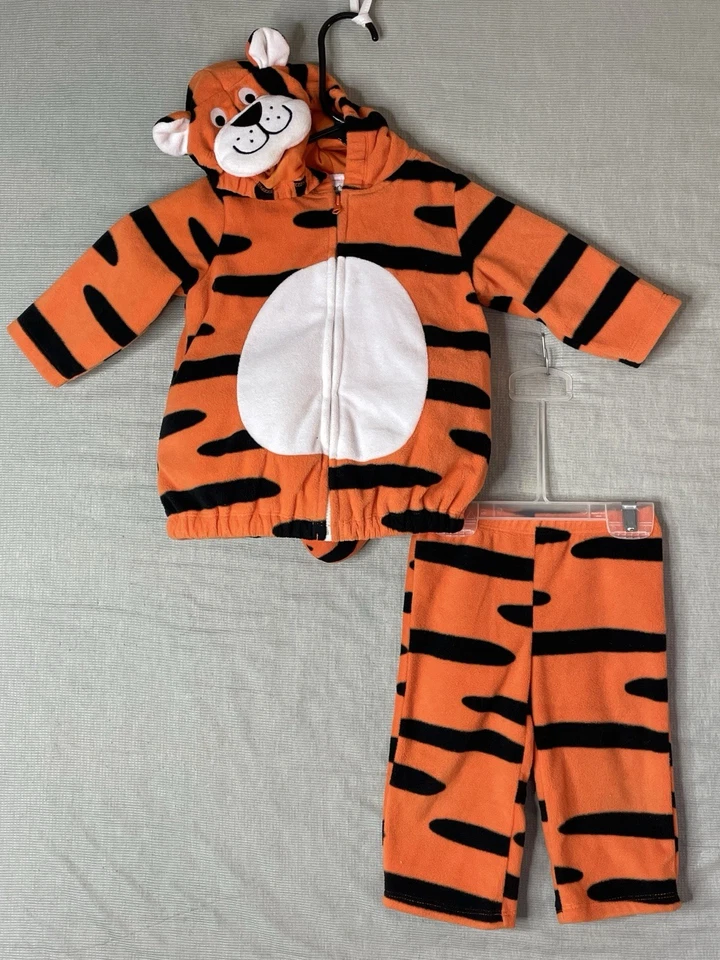 Disfraz de Halloween Carters Talla 6-9 meses 2 piezas Tigre Capucha Top y Pantalones Foto 1 de 4