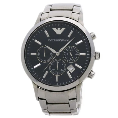 Relojes Emporio Armani cara redonda AR-2434 acero inoxidable/acero inoxidable para hombre Foto 1 de 4