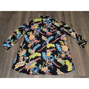 Vestido Camisa Lauren Ralph Lauren XL Estampado Floral Con Botones Manga Larga - Imagen 1 de 4