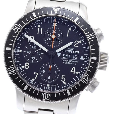 FORTIS 638.22.141 Chronograph day date black Dial Automatic Men's Watch_888335 - Image 1 of 4