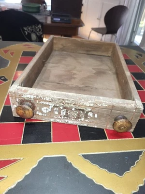 Антикварная катушка выдвижной ящик + ручки запчасти лот #4 - Изображение 1 из 4