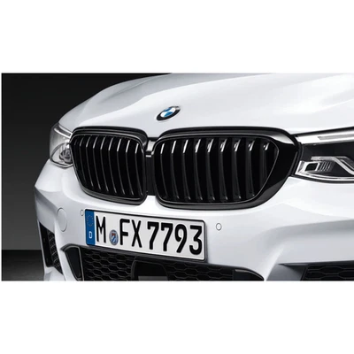 Original BMW M Performance Parrilla Delantera Izquierda + Derecha Negro - Imagen 1 de 3