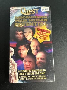 SEALED Quest Discovering Your True Potential VHS Deepak Chopra Stephen Covey - Picture 1 of 3