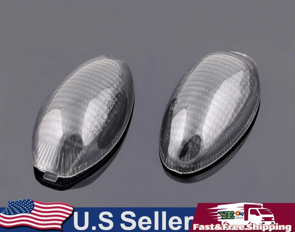 Front Turn Signals Lens Fit For Ducati Monster 2001-2005 2002 2003 2004 Smoke - Image 1 of 3
