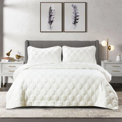 HST Bradly Super Soft 3 PCS Down Alternative Comforter Set All Season Reversible - Image 1 of 4