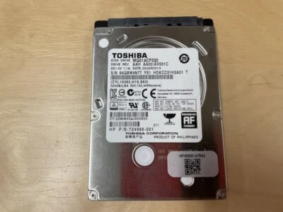724966-001 HP 320GB 7200RPM SATA 6Gbps 16MB Cache 2.5-inch Internal Hard Drive - Image 1 of 2