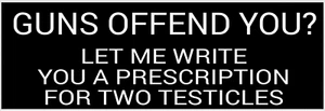 PRO-GUN BUMPER STICKER 2A 2ND AMENDMENT TRUMP 2024 - Picture 1 of 1