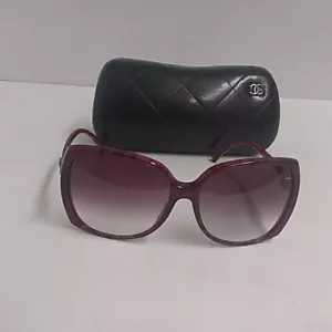 Chanel sunglasses 5216 c.1306/3P red burgundy - Picture 1 of 7