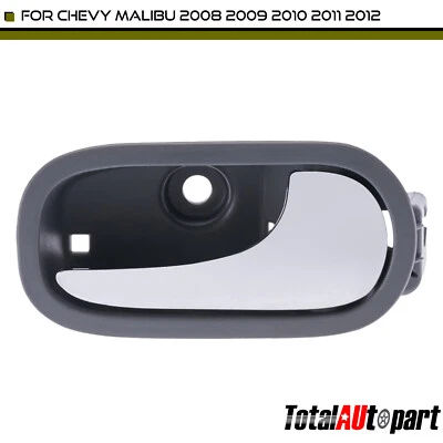 Manija de puerta interior gris y cromada para pasajero trasero Chevrolet Malibu 2008-2012 Foto 1 de 4