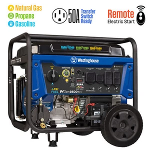 Westinghouse Refurbished 12,500/9,500-Watt Tri-Fuel Portable Generator - Picture 1 of 6