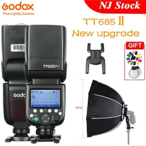 US Godox TT685II-S 2.4G TTL HSS Speedlite Flash For Sony+65cm Foldable Softbox - Picture 1 of 12