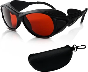 IPL Laser Protection Goggles with Case, Red Lens Safety Glasses - Picture 1 of 12
