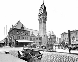 Chicago Dearborn Train Station 1910 Vintage 8x10 Reprint Of Old Photo - Picture 1 of 1