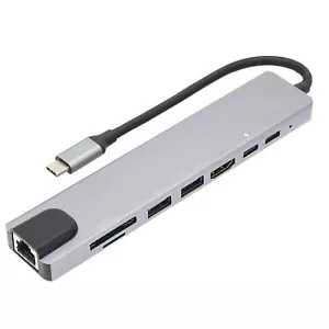 Docking Station Dual Monitor Convenience Usb C Docking Station 8 In 1 - Picture 1 of 12
