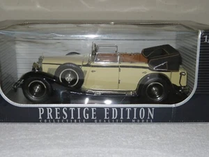PRESTIGE EDITION 1932 MAYBACH DS8 ZEPPELIN BEIGE OPENING DOORS & HOOD 1:18 ANSON - Picture 1 of 14