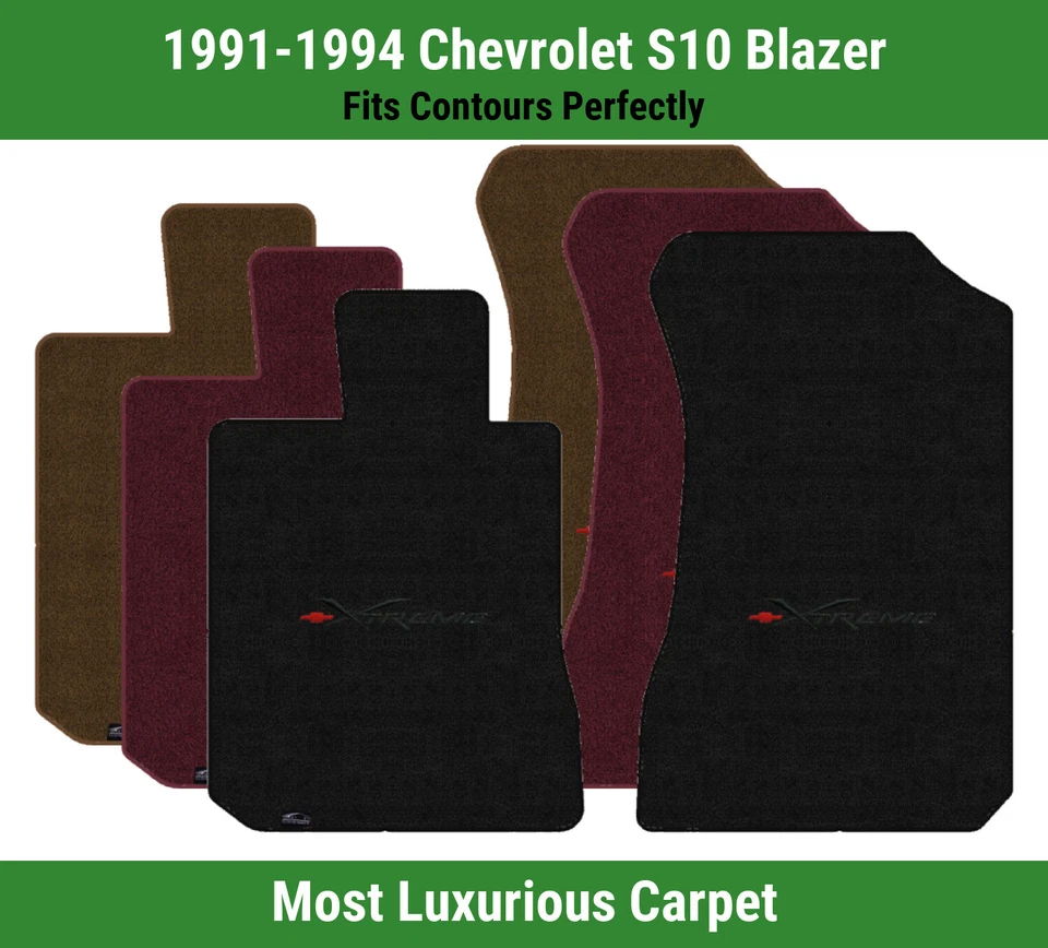 Alfombrillas de primera fila Lloyd Luxe para Chevrolet S10 Blazer 91-94 con logotipo Xtreme 2 Foto 1 de 4
